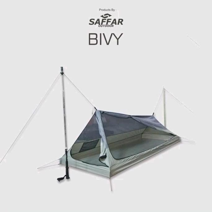 Inner Mesh Bivy Ultralight Saffaroutdoor - Shelter Emergency - Inner Tenda Camping Ultralight Kap 2 