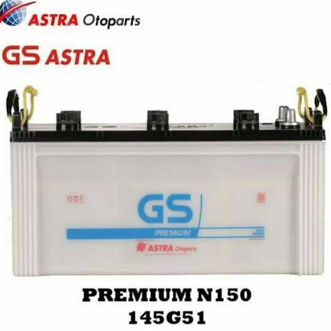 Aki GS Premium N150 / 145G51 aki basah 12volt 150 amper