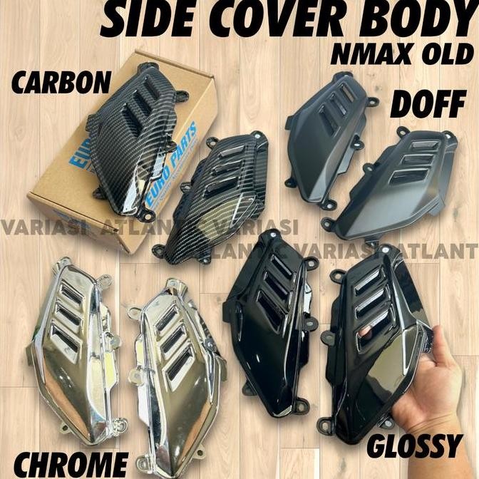TUTUP PIJAKAN KAKI SAMPING NMAX OLD 2015 - 2019 COVER SIDE SIRIP HIU SET KANAN KIRI UNIVERSAL EURO P