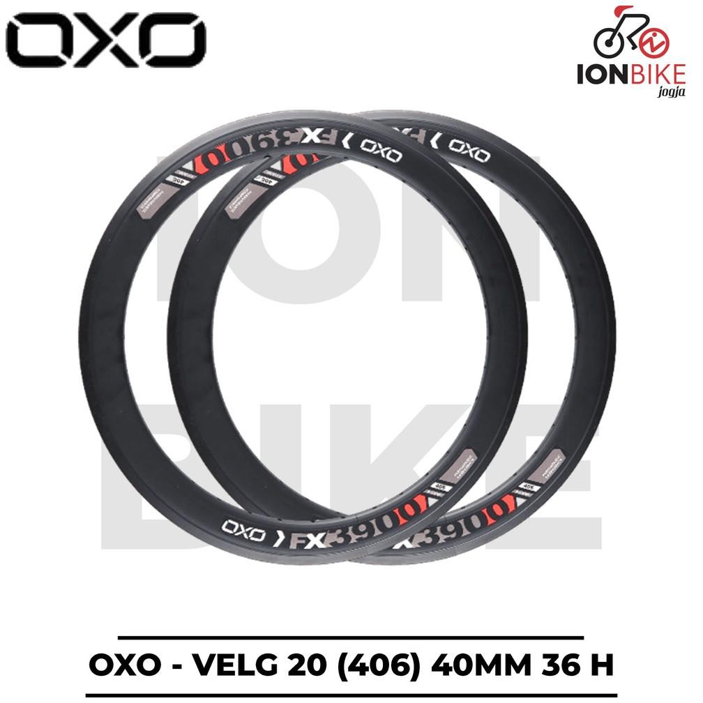 {Salt} Velg Oxo 20 406 36 Hole 40Mm Fx3900 Black Rim Rims Pcs Seli 40 Mm 36H 36 H Murah Fx-3900 Doub