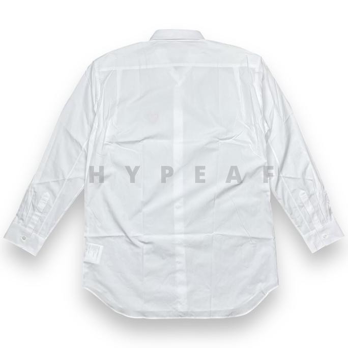 BARU Kemeja Lengan Panjang CDG Comme des Garcons PLAY Play Red Emblem Long Sleeve Button Up Shirt [1