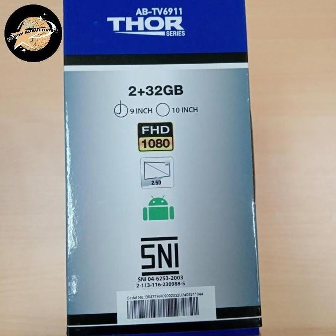 ready  HEAD UNIT ANDROID 9 INCH AUDIOBANK AB-TV6911 / HEAD UNIT ANDROID AUDIOBANK THOR SERIES