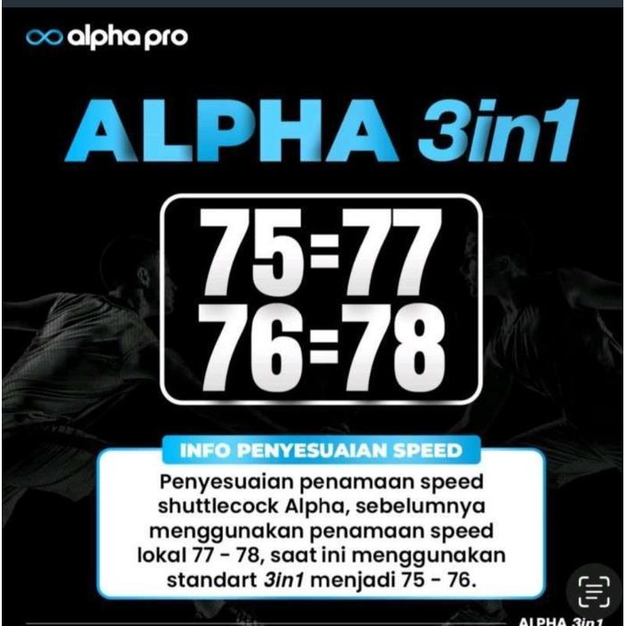 Shuttlecock Alpha 3 In 1 Original