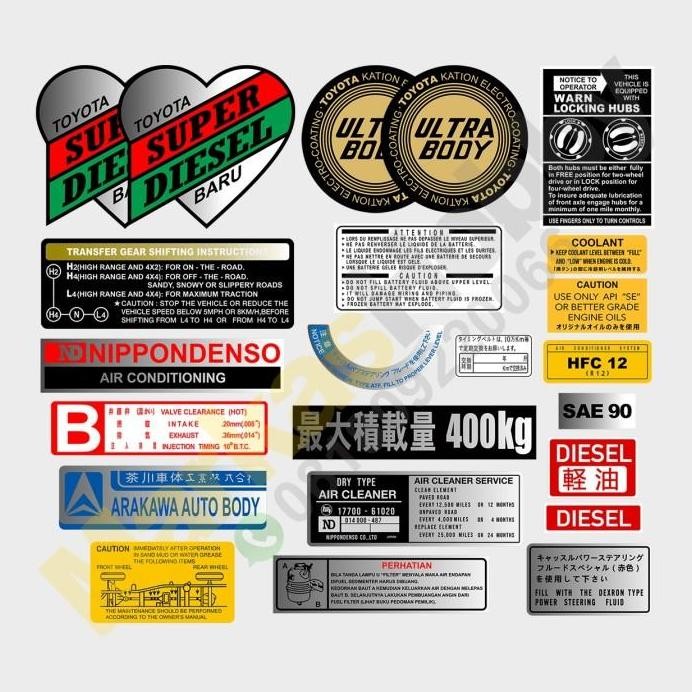 ready Sticker Landcruiser FJ BJ 40 Hardtop Set