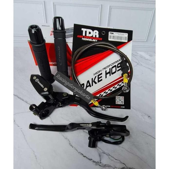PAKET LENGKAP Handle Master Rem Brembo Model RCB E2 E3 bung Pisah Big SmokeTabung Kotak Oval Ta Set 