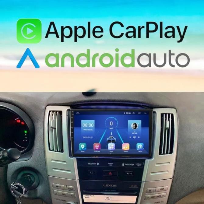 ready  HU Android untuk TOYOTA HARRIER LEXUS RX300 RX330 RX350 Thn 2005+2011 Car Bluetooth Kabel Kam