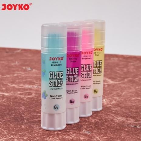 

Premium 1Pcs Joyko Glue Stick Lem Batang Gs-112 8 Gram Grosir Warna Warni Pastel Batangan Kertas Atk Fancy Gs112 Berkualitas