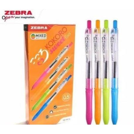 

Pulpen / Pen Zebra Kokoro Sweet Gel 0.5Mm Co