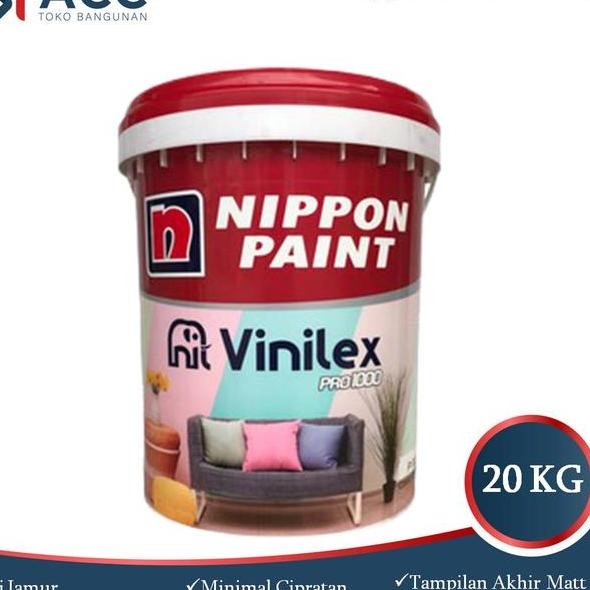 Cat Tembok Vinilex Pro 1 Warna Putih 9102 20Kg Pail