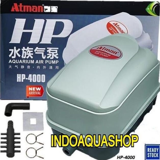 Atman Hp 4000 Air Pump Pompa Udara Aerator Kolam / Hidroponik Hp4000
