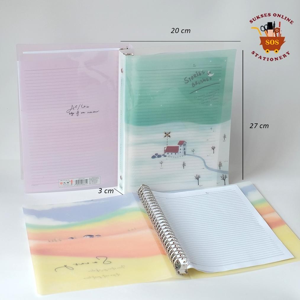 

SOS Binder Note Printing B5 WZ-77716/ Buku Ring / Buku Note/Buku Binder/Map Binder/Ring Note