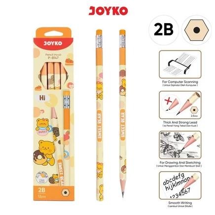 

Berkualitas Joyko Pencil Pensil Joyko P-8147 2B 1 Box 12 Pcs Sweet Bear Diskon