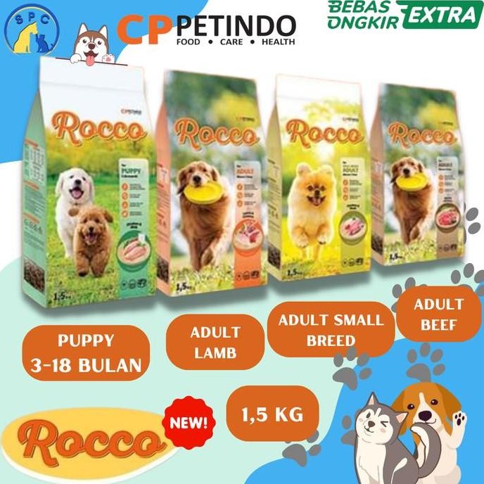 Terlaris Rocco Dog Food Makanan Anjing Premium Adult Puppy Dog Food Cppetindo