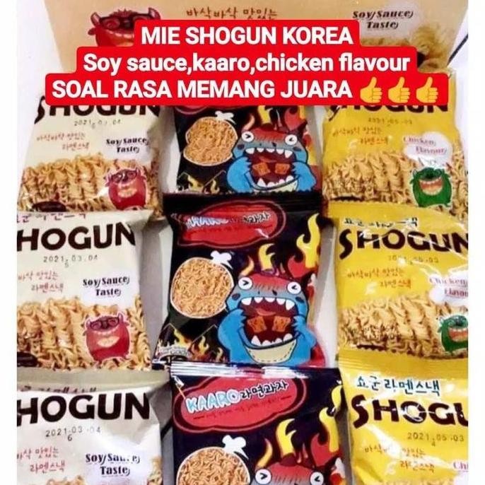 

Mie Shogun Korea Rasa Manis Pedas Kriuk Makanan Cemilan Snack Instant