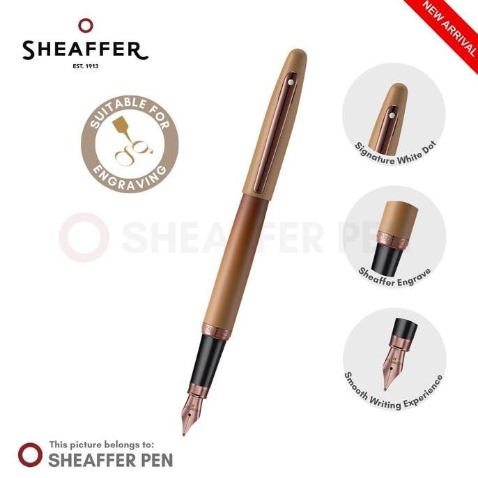 

Sheaffer Vfm Coffee Edition Matt Brown With Regal Brown Pvd Trims Fountain Pen Co