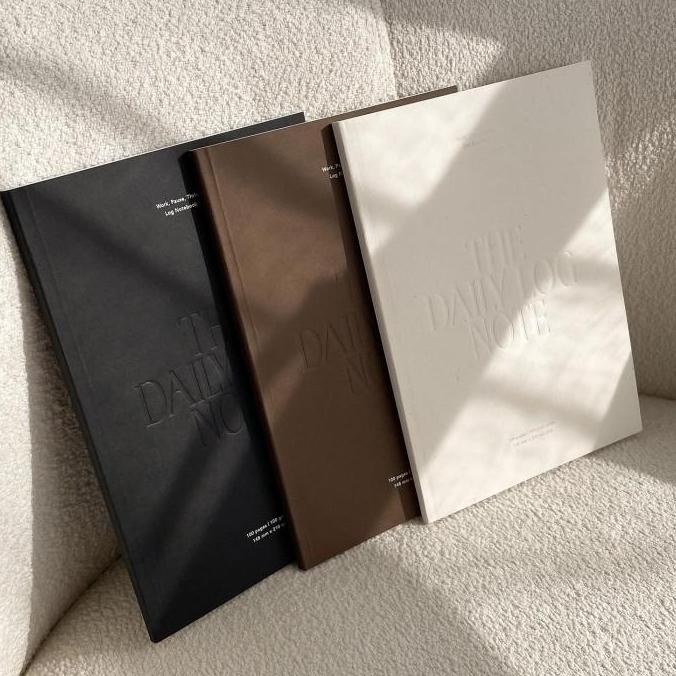 

New Product - Notebook A5 / Notebook Aesthetic / Buku Tulis / Buku A5 / Notebook Polos / Buku Aesthetic / Buku Catatan Notebook / The Daily Log Note Kiarastoreku