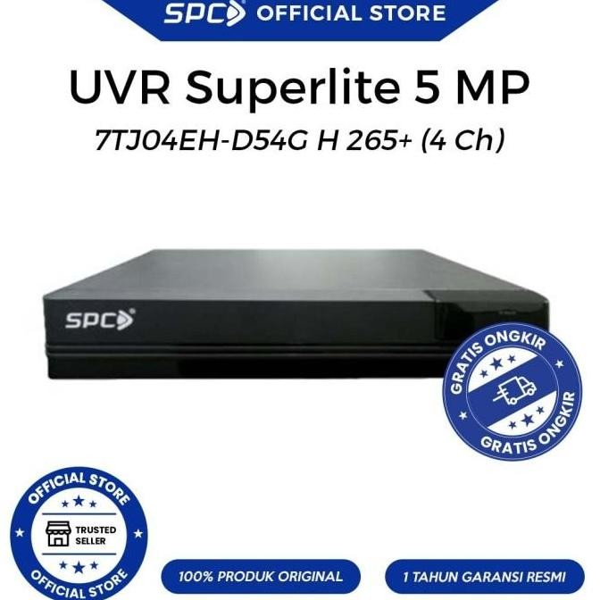 DVR SPC SUPERLITE 5 MP - 4 CHANNEL UVR7TJ04EH-D54G H 265+