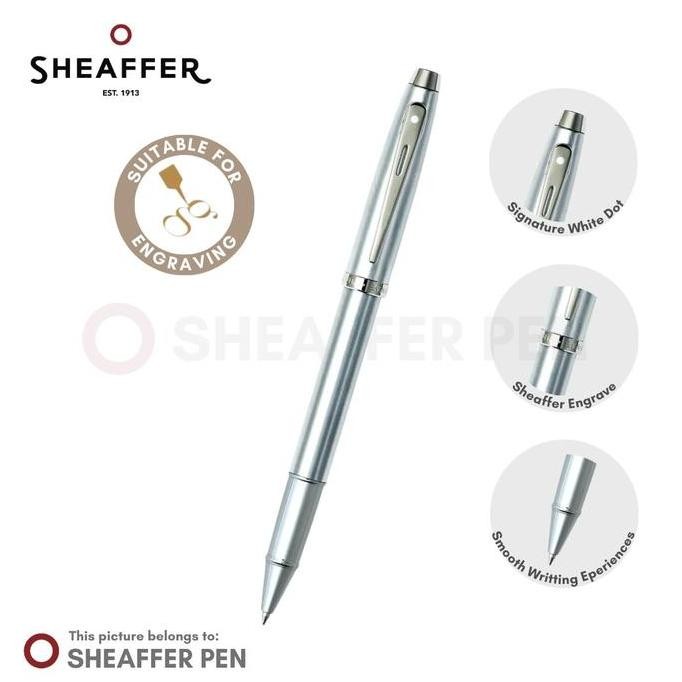 

Sheaffer 100 Brushed Chrome Rollerball Co