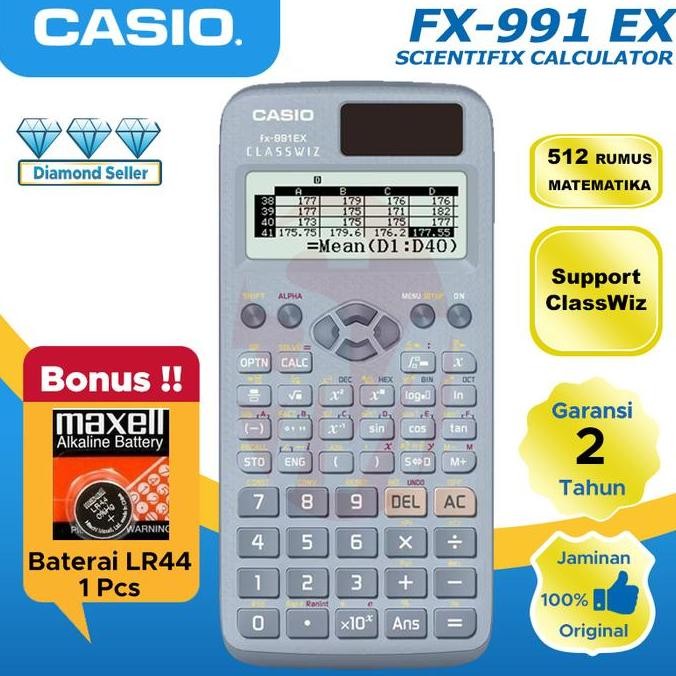 

Casio Calculator Fx 991 Ex Scientific 552 Rumus Matematika Co