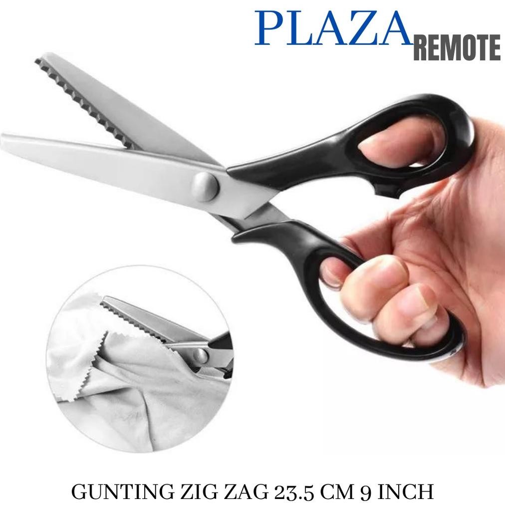 

HJK GUNTING Kain/Gunting Bahan Kain Zigzag Stainless Steal UKURAN 3 5 7 MM