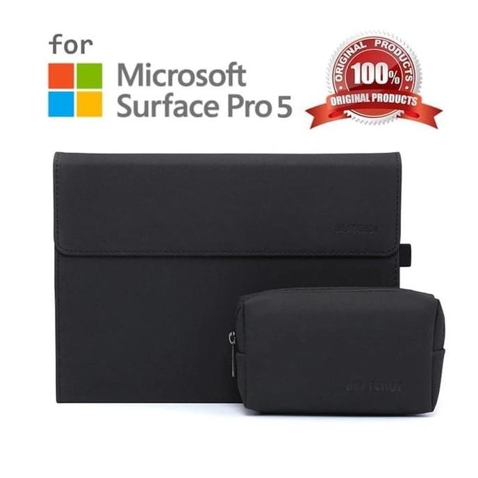Microsoft Surface Pro 5 - Bestchoi Slim Leather Flip Case Cover Casing Co