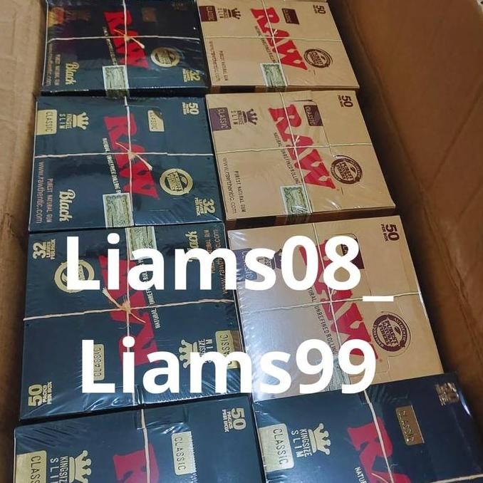 

TERBARU kertsh RAW coklat dan hitam king size 1 box premium HOT SALE!