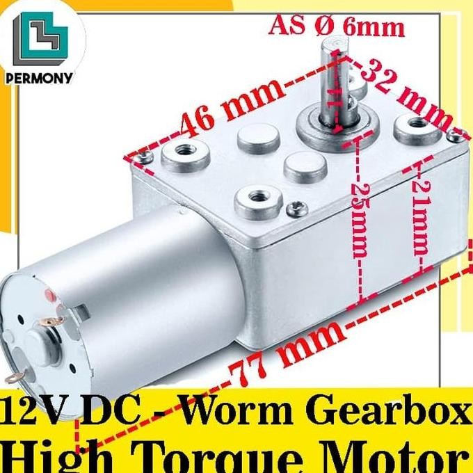 Gearbox Motor Dc Worm Gear Box High Torque Jgy370