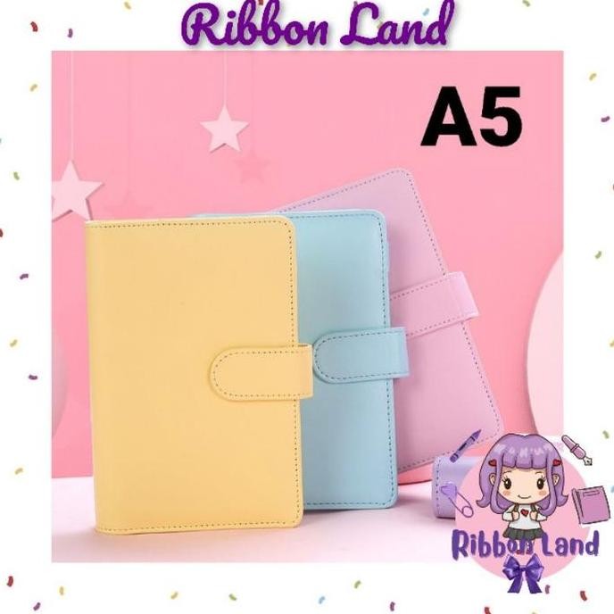 

A5 Binder Kulit Pu 6 Ring Silver Co