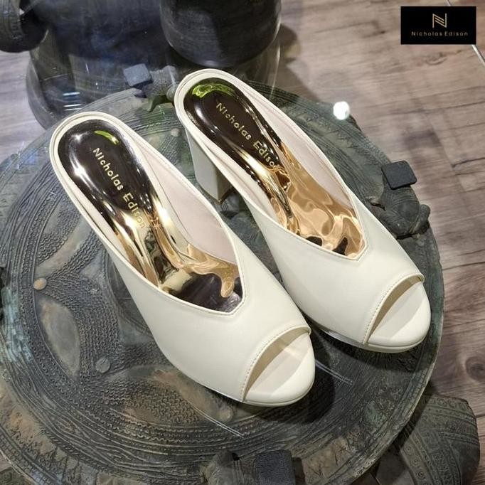 New Product - Nicholas Edison Heels Lela Block Heels Slip On Nyaman Calista Collection_