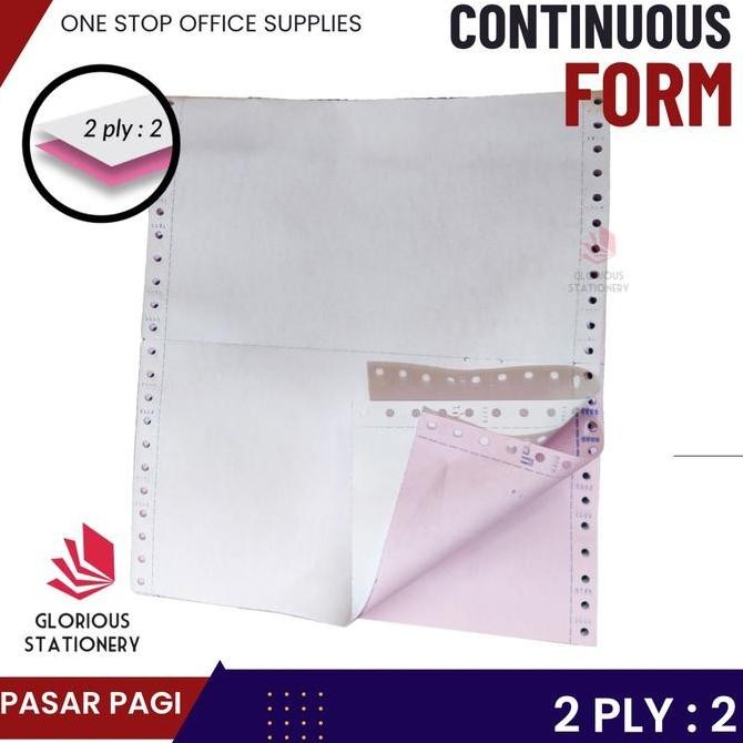 

New Product - Kertas Continuous Form 9.5 X 11" 2Ply Bagi 2 - Paperline Kiarastoreku