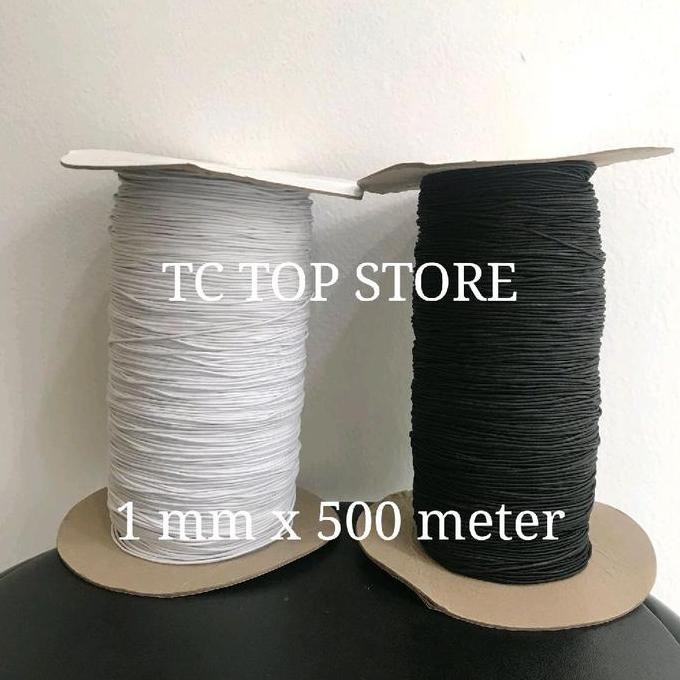 

Tali Elastis Bulat 1Mm (500 Meter) / Tali String / Tali Karet 1 Mm Co