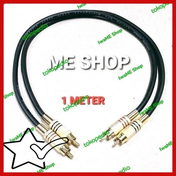 [IWS] KABEL JACK RCA PENDEK - KABEL CANARE RCA GOLD SET