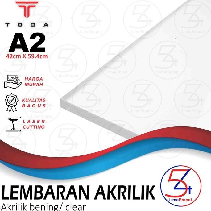 

New Product - Acrylic Sheet Lembaran Akrilik Transparan Clear Bening - A2 Kiarastoreku