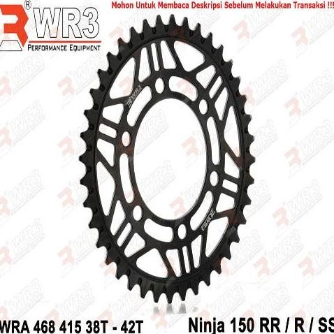 Gear Racing Belakang Wr3 Wra 468-415 Ninja 150 Rr / R / Ss 38T-42T