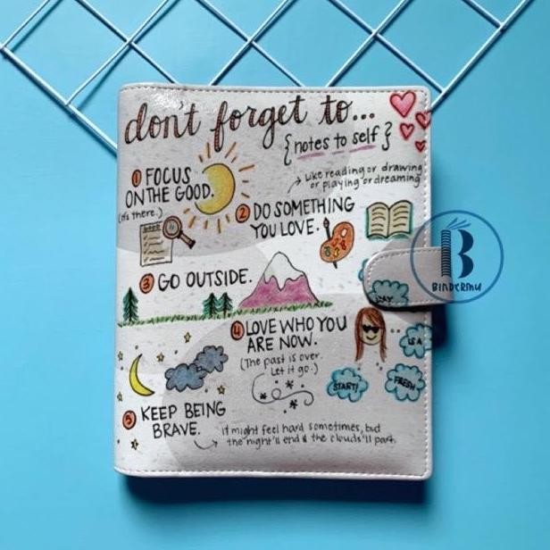 

Bindermu Binder Quotes Notes To Self Printing Kulit Multiring 20Ring A5 26Ring B5 Co