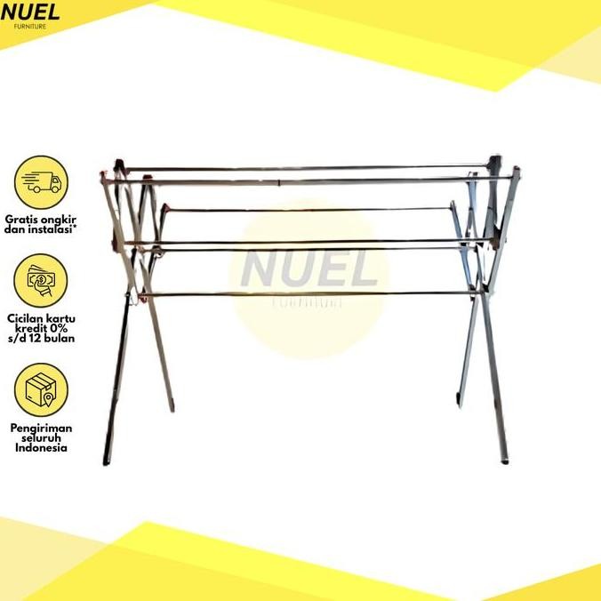 New Product - Jemuran Baju Stainless Kotak / Gantungan Pakaian Besi Kuat Catalina Store