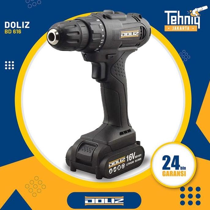 MESIN BOR BATERAI / BOR TANGAN DOLIZ BD616