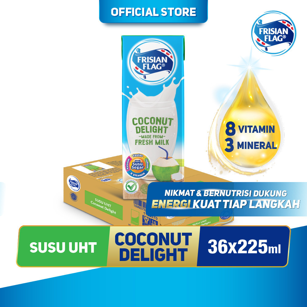 

Frisian Flag UHTM Coconut Carton Pack 225ml x 36