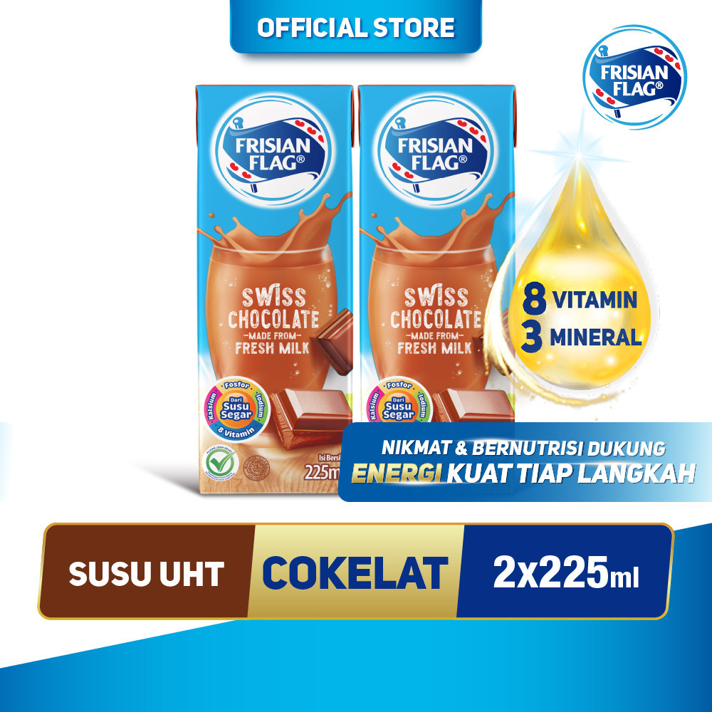 

Frisian Flag UHT Swiss Chocolate 225ml x2