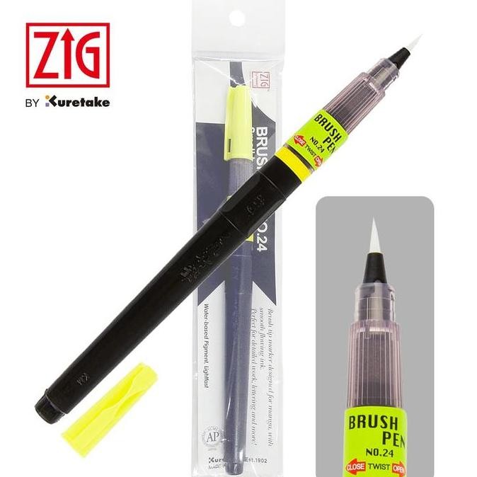 

New Product - Zig Cartoonist Brush Pen No.24 (Cndl152-24S) Kiarastoreku