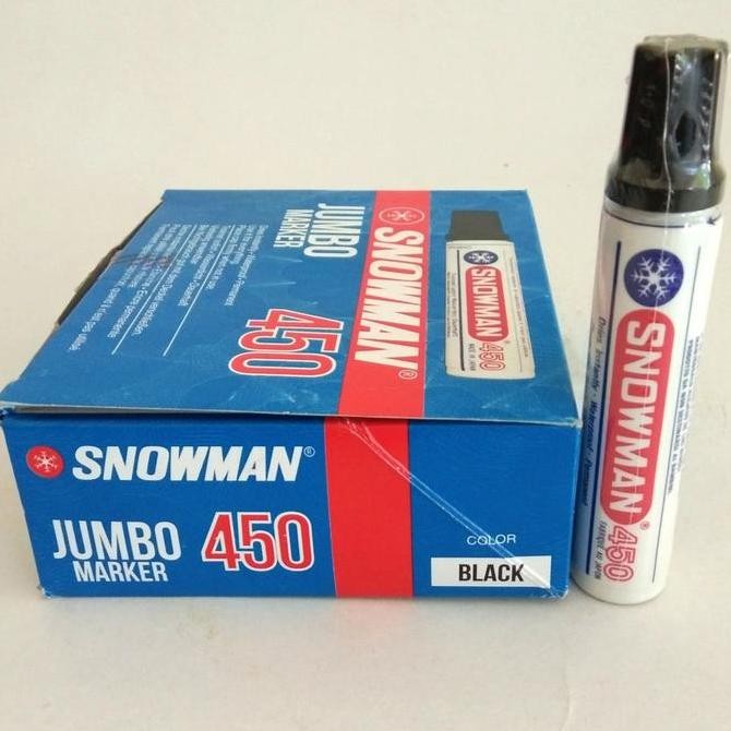 

Spidol Jumbo Snowman Permanent Marker 450 - 1 Box Isi 12 Pcs Co
