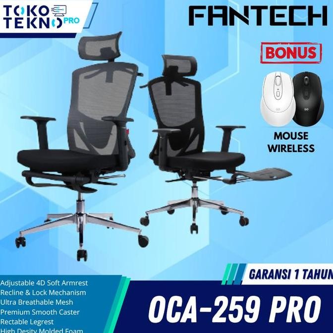 Fantech OCA259 PRO / OCA-259 PRO Kursi Kantor Kerja Office Chair
