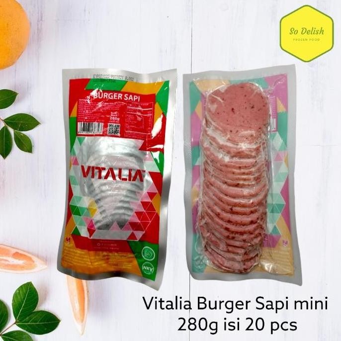 

(Allthebest) Daging Burger Sapi Mini Vitalia isi 20pcs