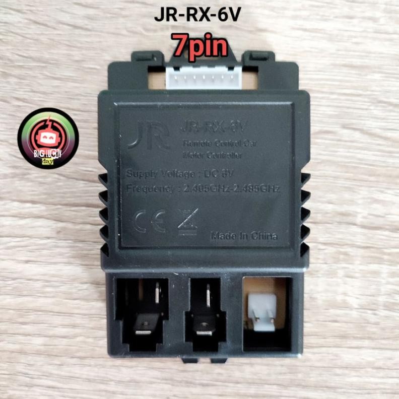 Premium Remot Receiver Jr-Rx-6V 7Pin 6V Mobilan Aki Anak Remote Control Ic Modul Box Kotak Hitam Jr 