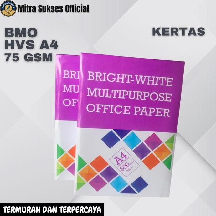 

Kertas Hvs A4 Bmo 75 Gr [1 Karton] 5 Rim Paper Co