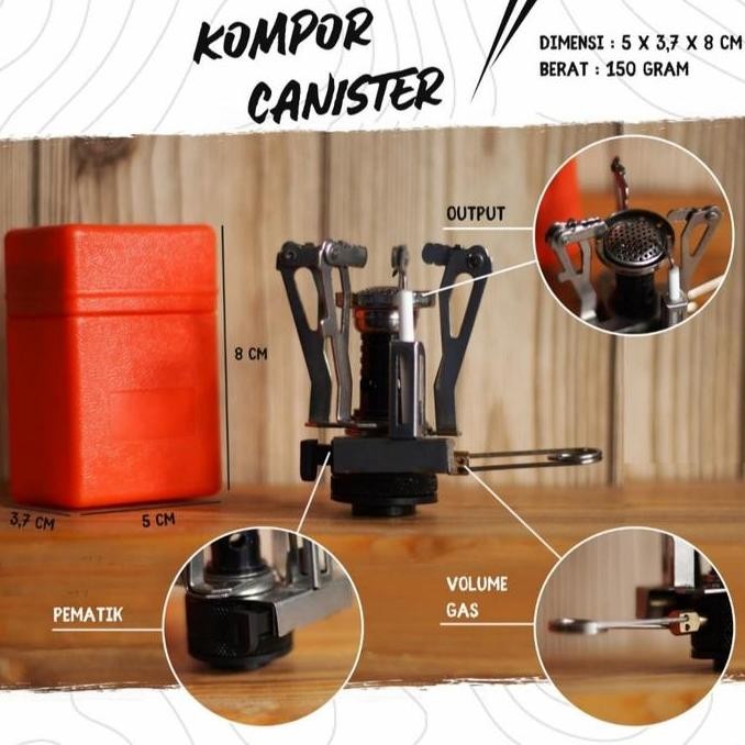 Kompor Canister / Kompor Lipat Portable Camping