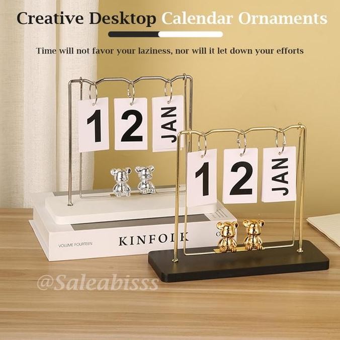 

Pajangan Kalender Meja Bear Creative Desktop Calender Ornaments Cute Bear Dekorasi Meja Co