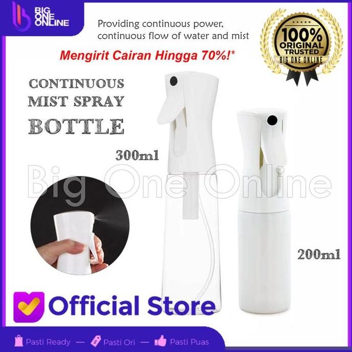 (Allthebest) Botol Mist Spray Continuous, Fine Mist Spray Bottle, Semprot Embun