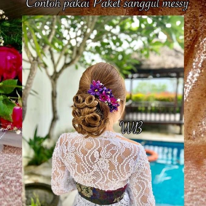 Sanggul Messy / Sanggul Modern / Hairdo / Rambut Palsu