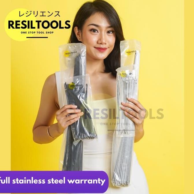 

Per Pack Kabel Tis Stainless 50 Cm Cable Ties Anti Karat Isi 100 Pcs Co